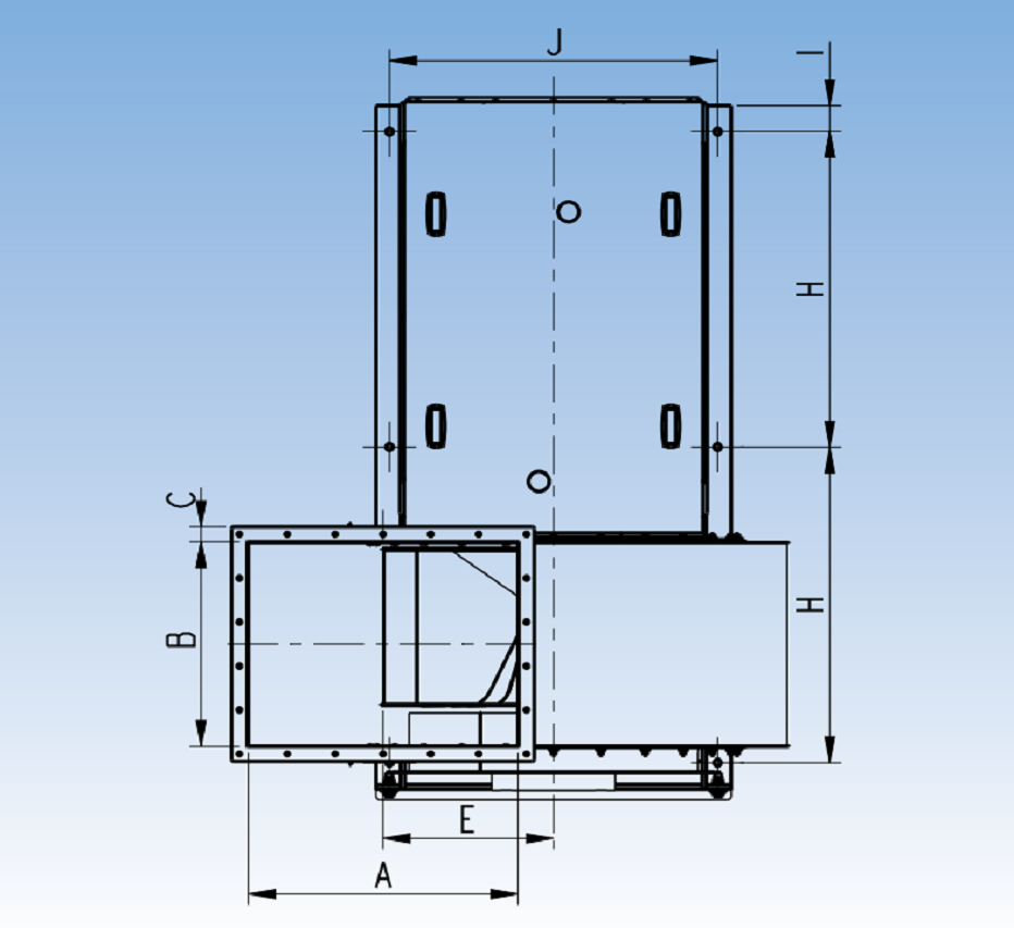 JK-75K Fan Dimension A