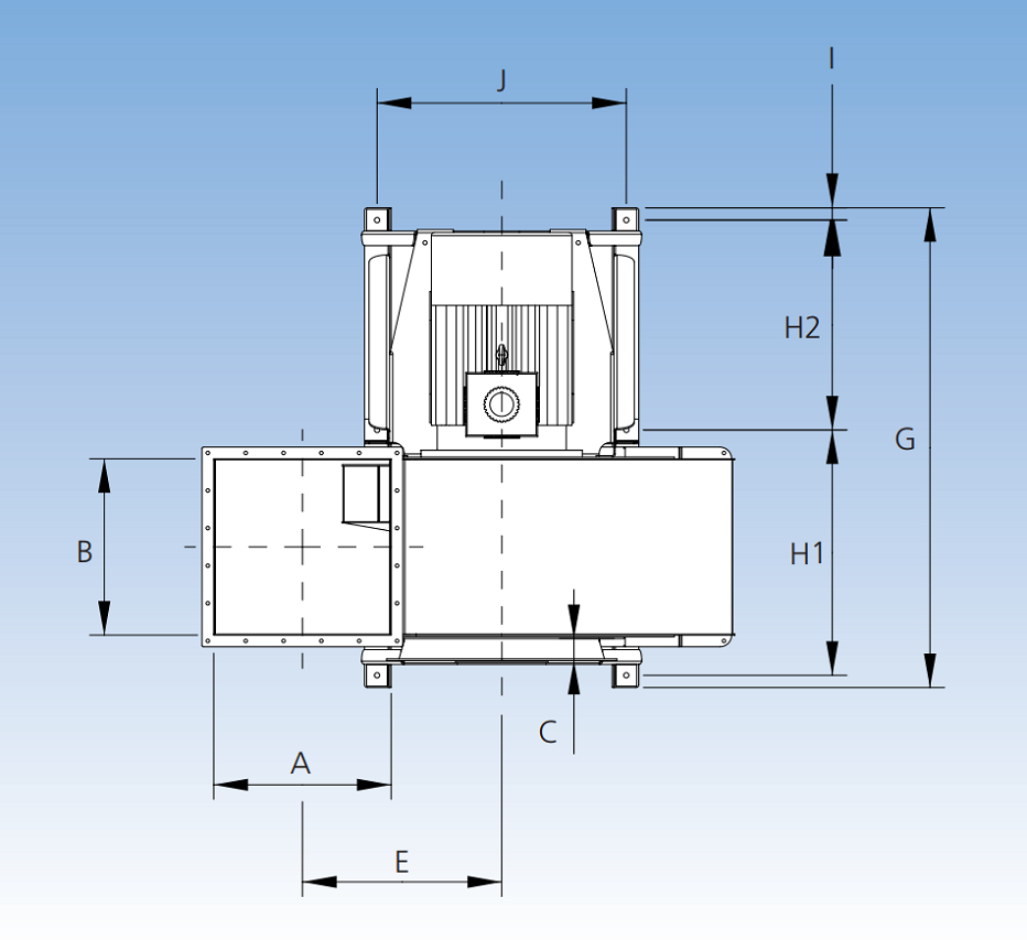 JK-70MTD Fan Dimension A