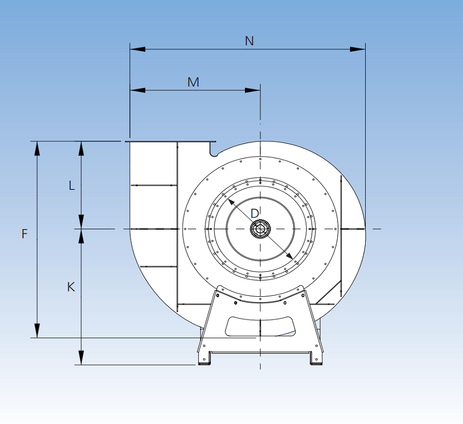 JK-70MTD Fan Dimension B
